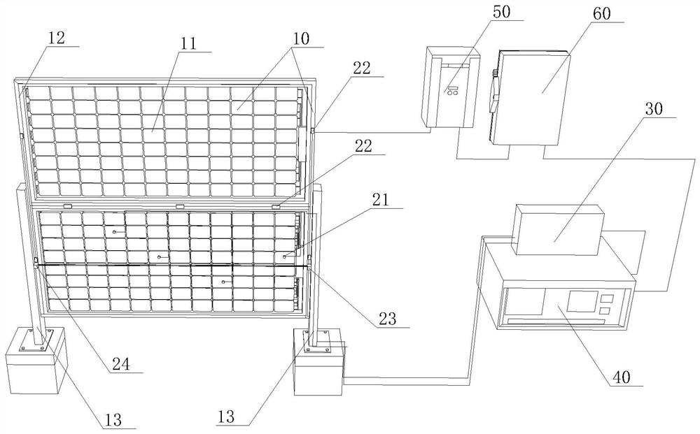 A method and device for verifying the reliability of vertical installation of double-sided modules