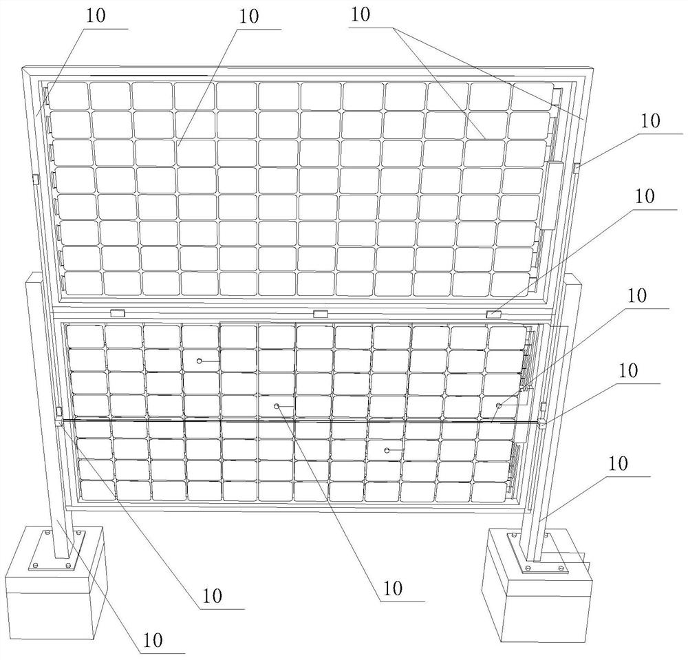 A method and device for verifying the reliability of vertical installation of double-sided modules