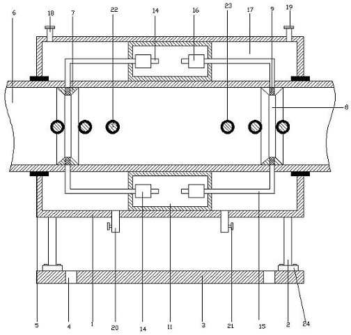 A cooling device for explosive production