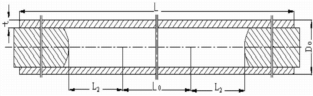 Method for obtaining shrinkage strain ratio in continuous change of titanium alloy tube