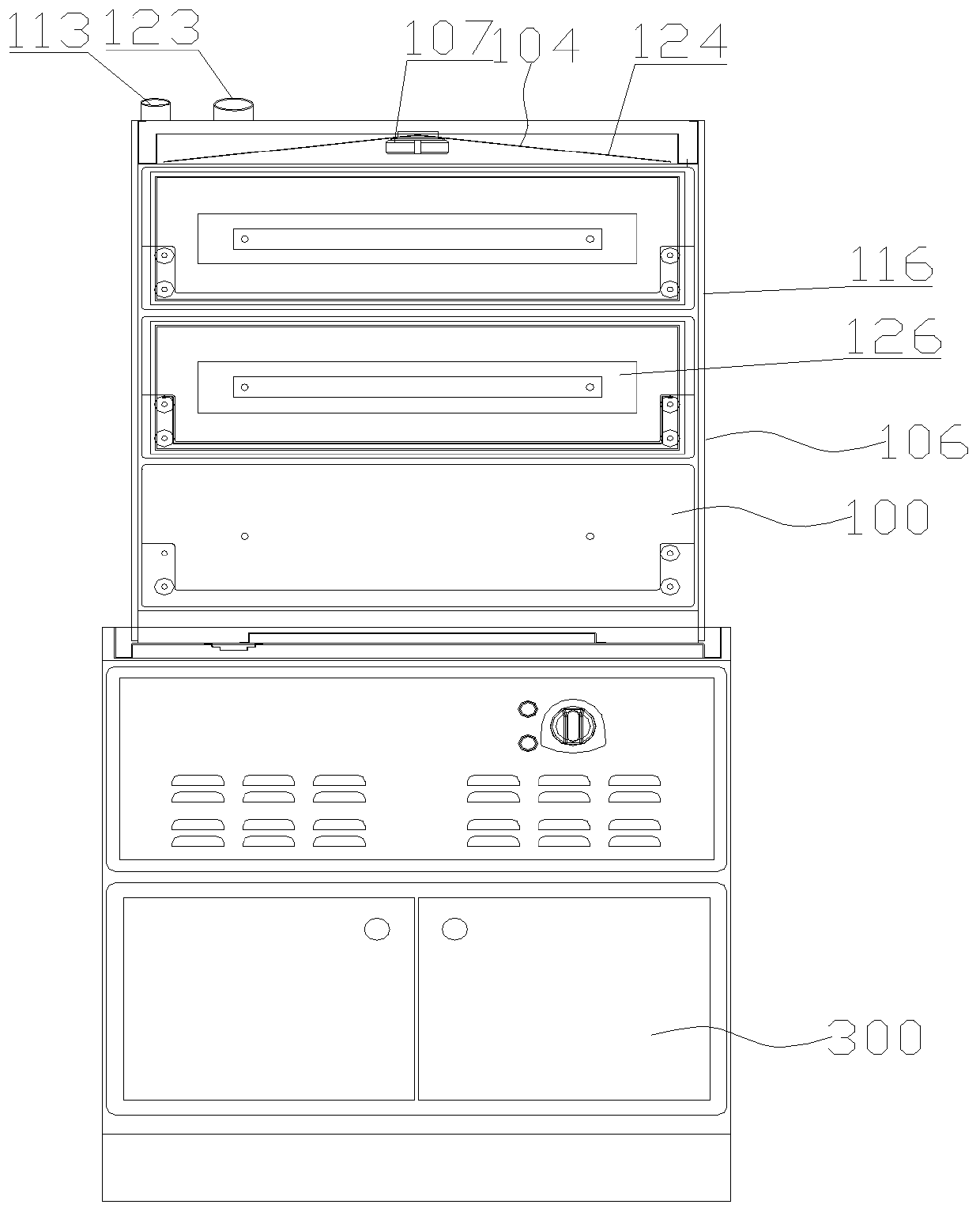 Electric heating steam cabinet