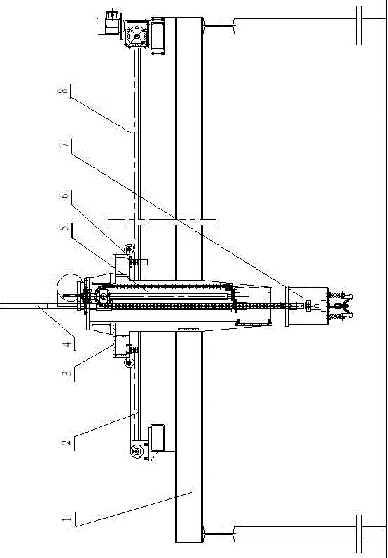 Device and method for hoisting round mold of vulcanization tank