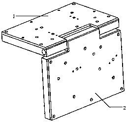 Integrated gas path plate of folding structure