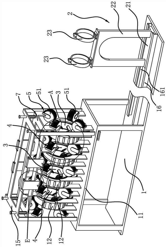 Derusting device for steel pipes of construction scaffolding