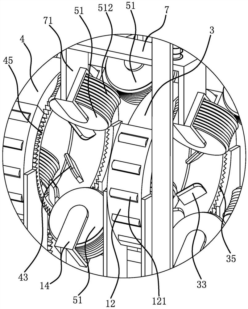 Derusting device for steel pipes of construction scaffolding