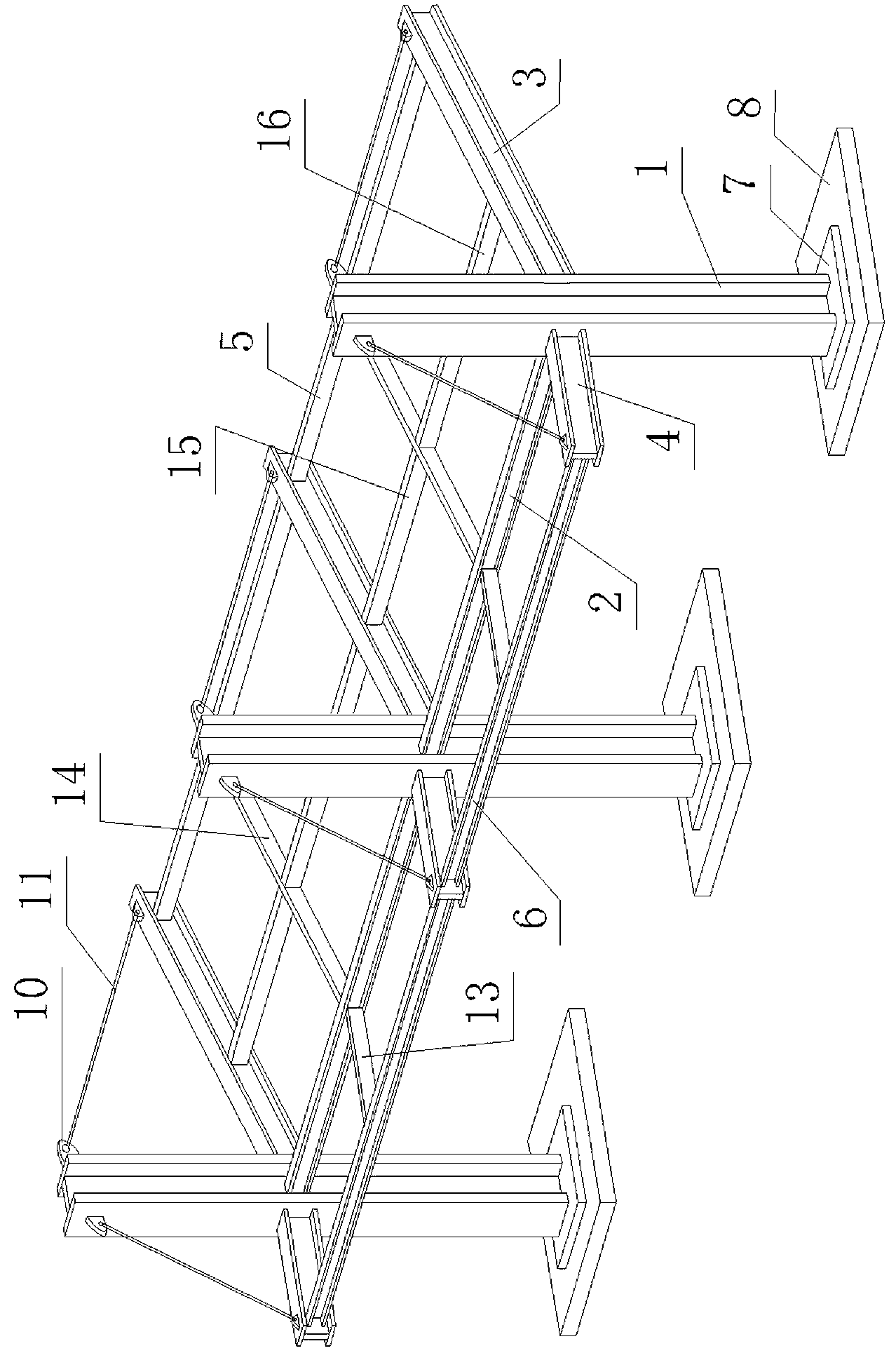 Steel reinforcement processing shed and construction method therefor