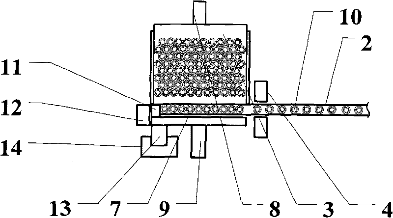 Tray loading structure for cylindrical workpieces