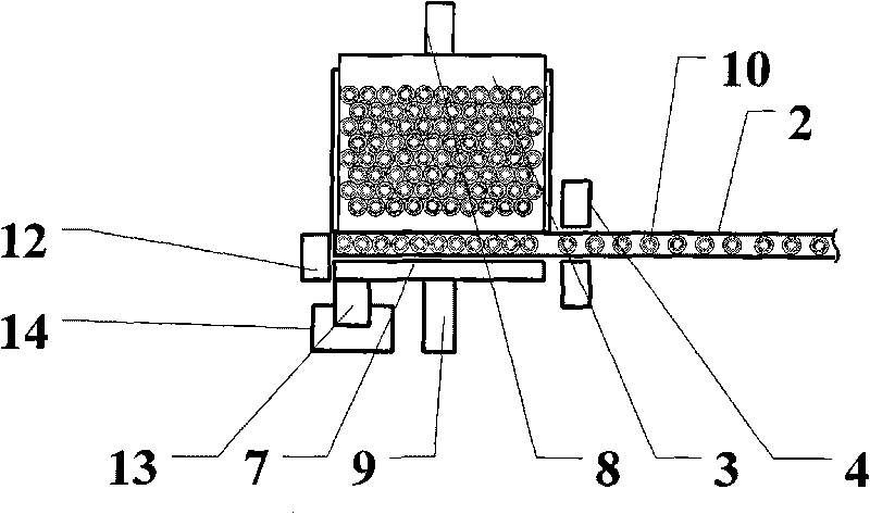 Tray loading structure for cylindrical workpieces