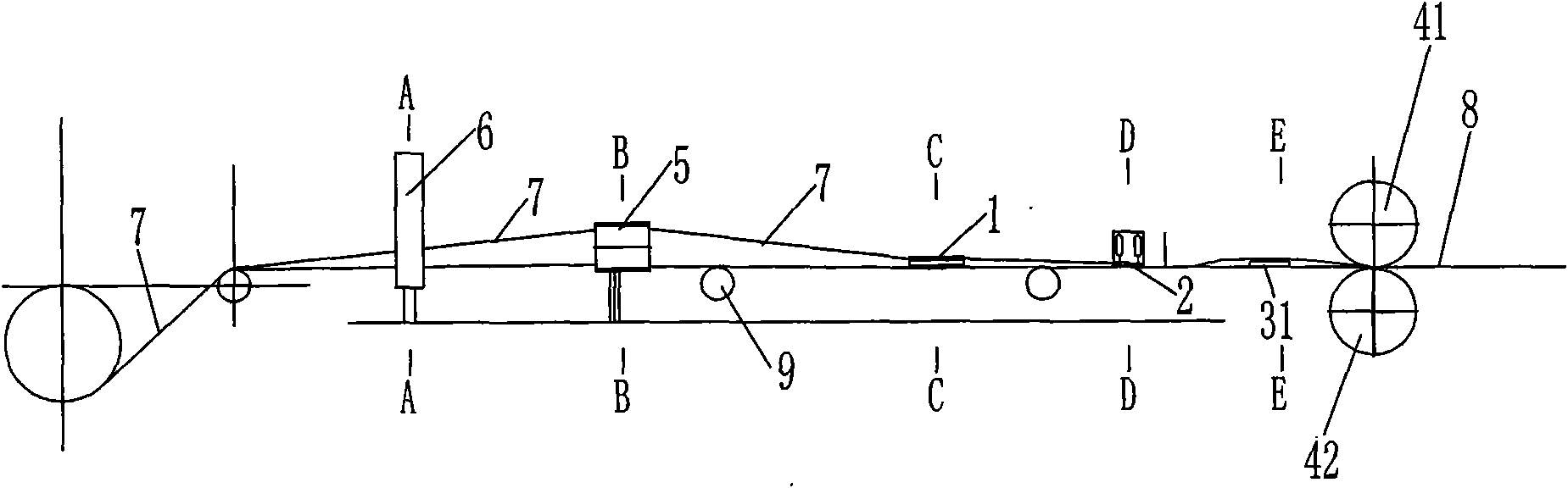 Equipment and process for producing water hose