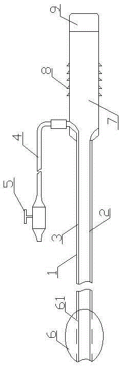 Venous-thrombus aspiration device and aspiration system using same