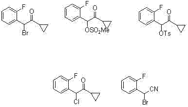 Synthetic method of compound 2-cyclopropyl-1-(2-fluorophenyl)-2-carbonyl ethyl p-methylbenzensulfonate