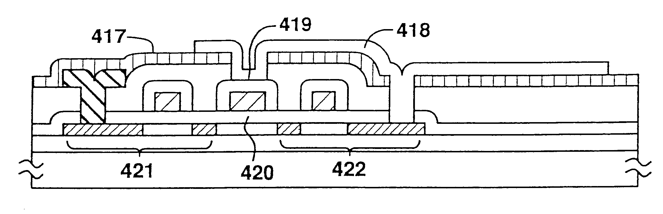 Active matrix display and electrooptical device
