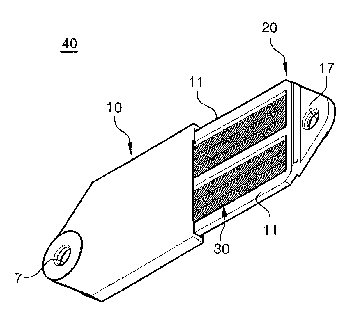 Link assembly with springs which can be extended and contracted and slider assembly having it