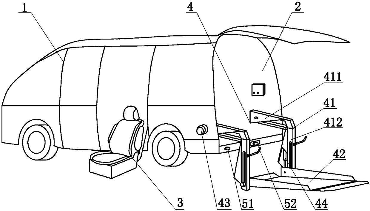 Wheelchair accessible vehicle based on multi-purpose vehicle