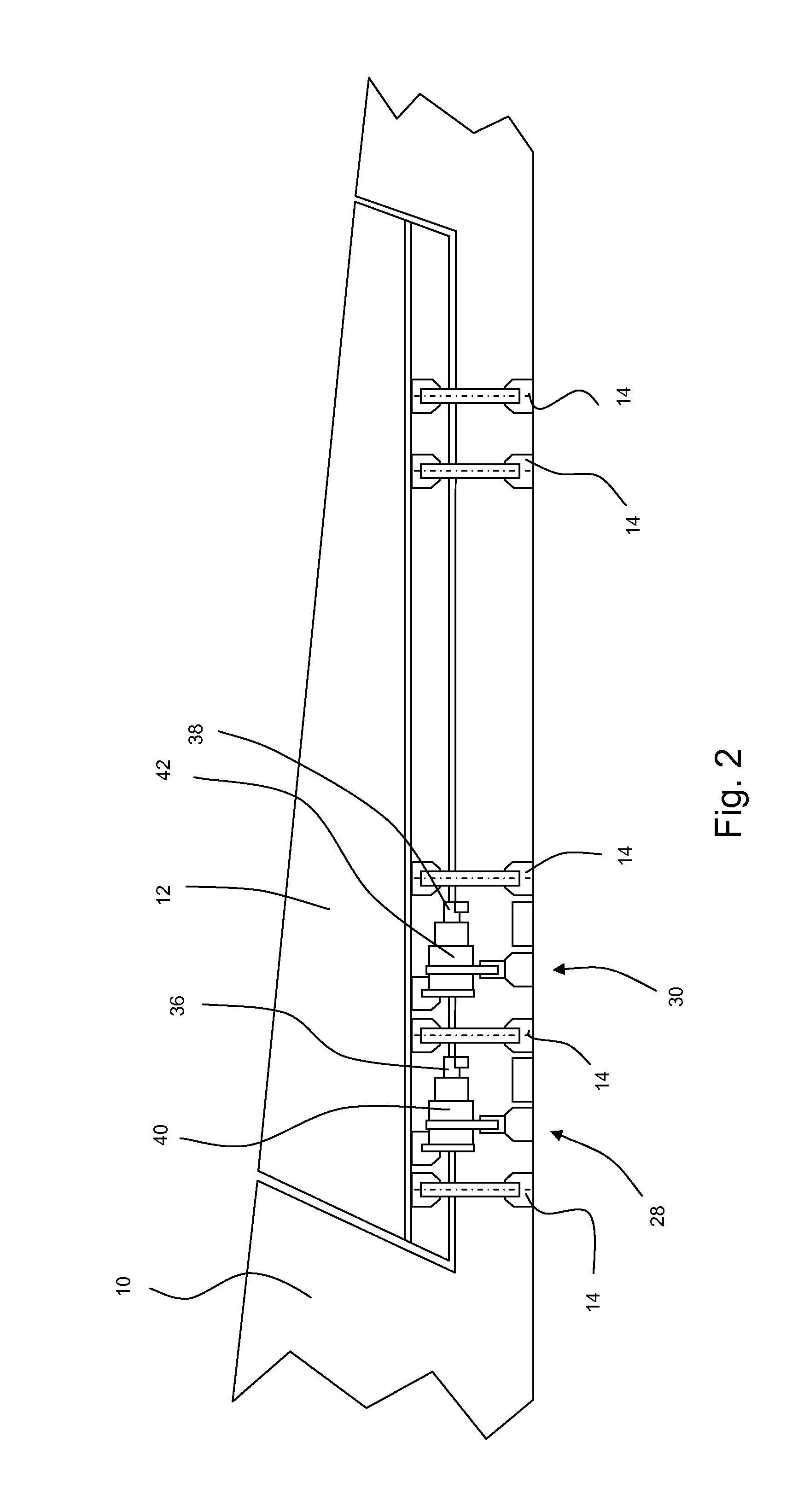 Control surface actuation assembly