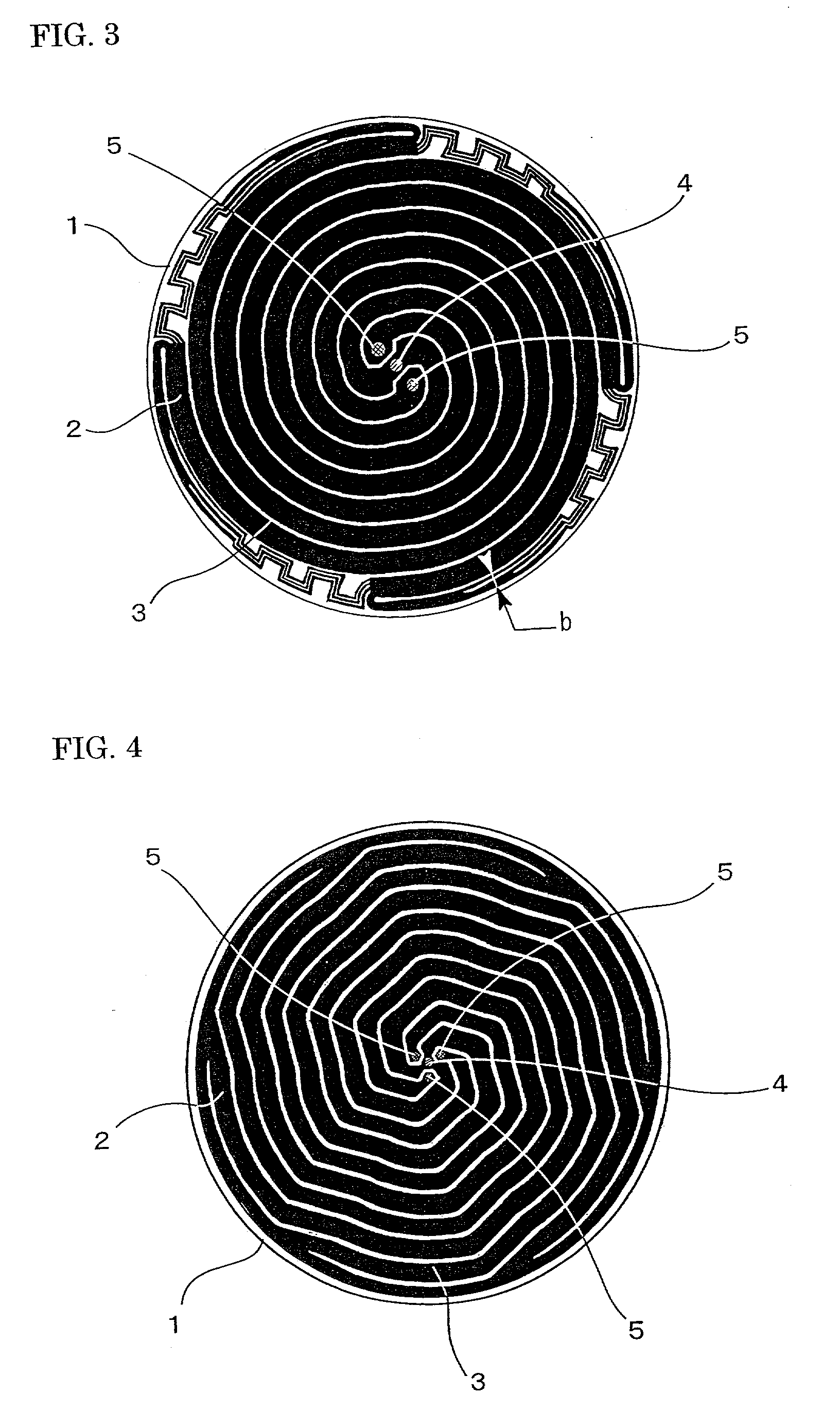 Circuit pattern of resistance heating elements and substrate-treating apparatus incorporating the pattern