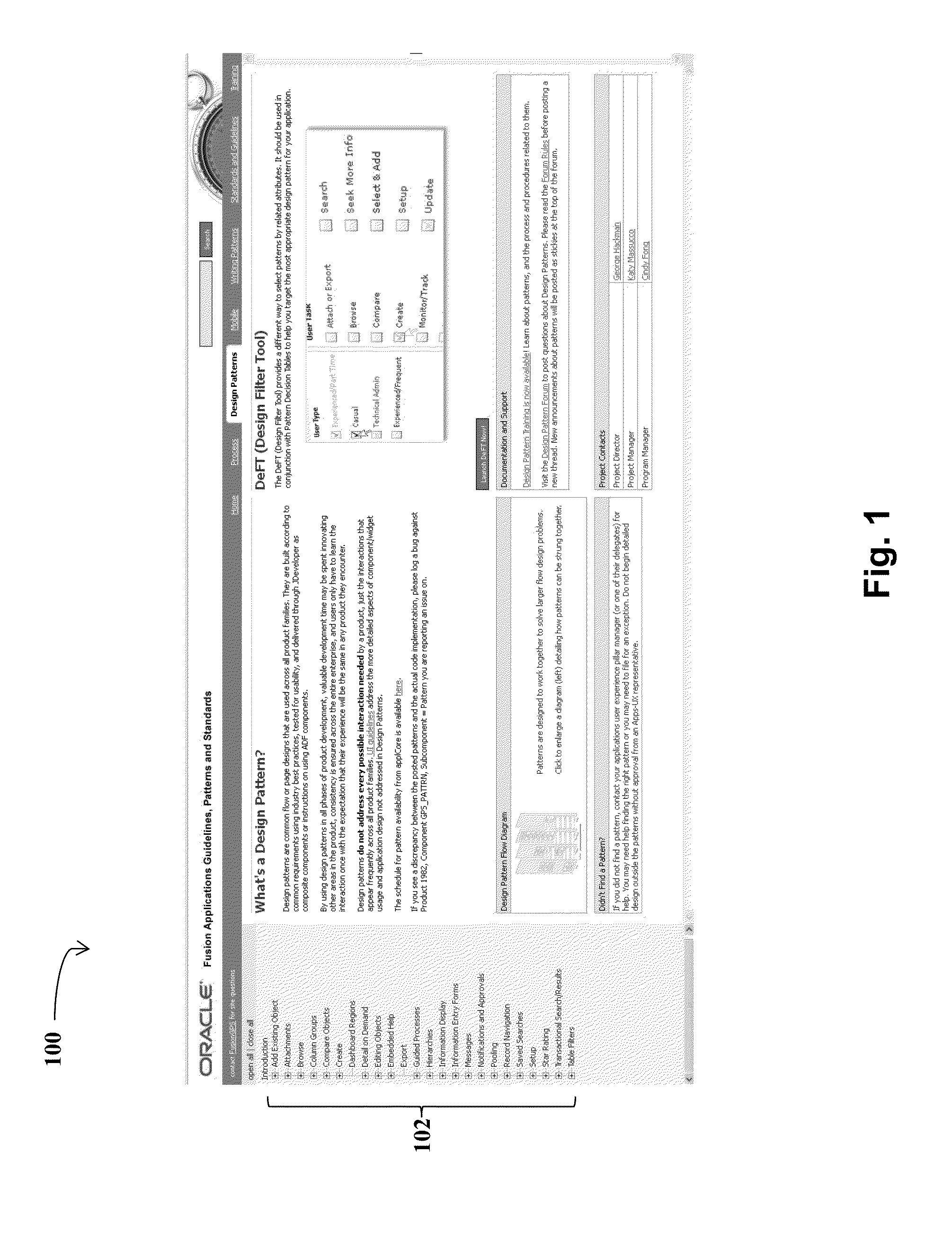 Method and system for implementing a pattern viewer