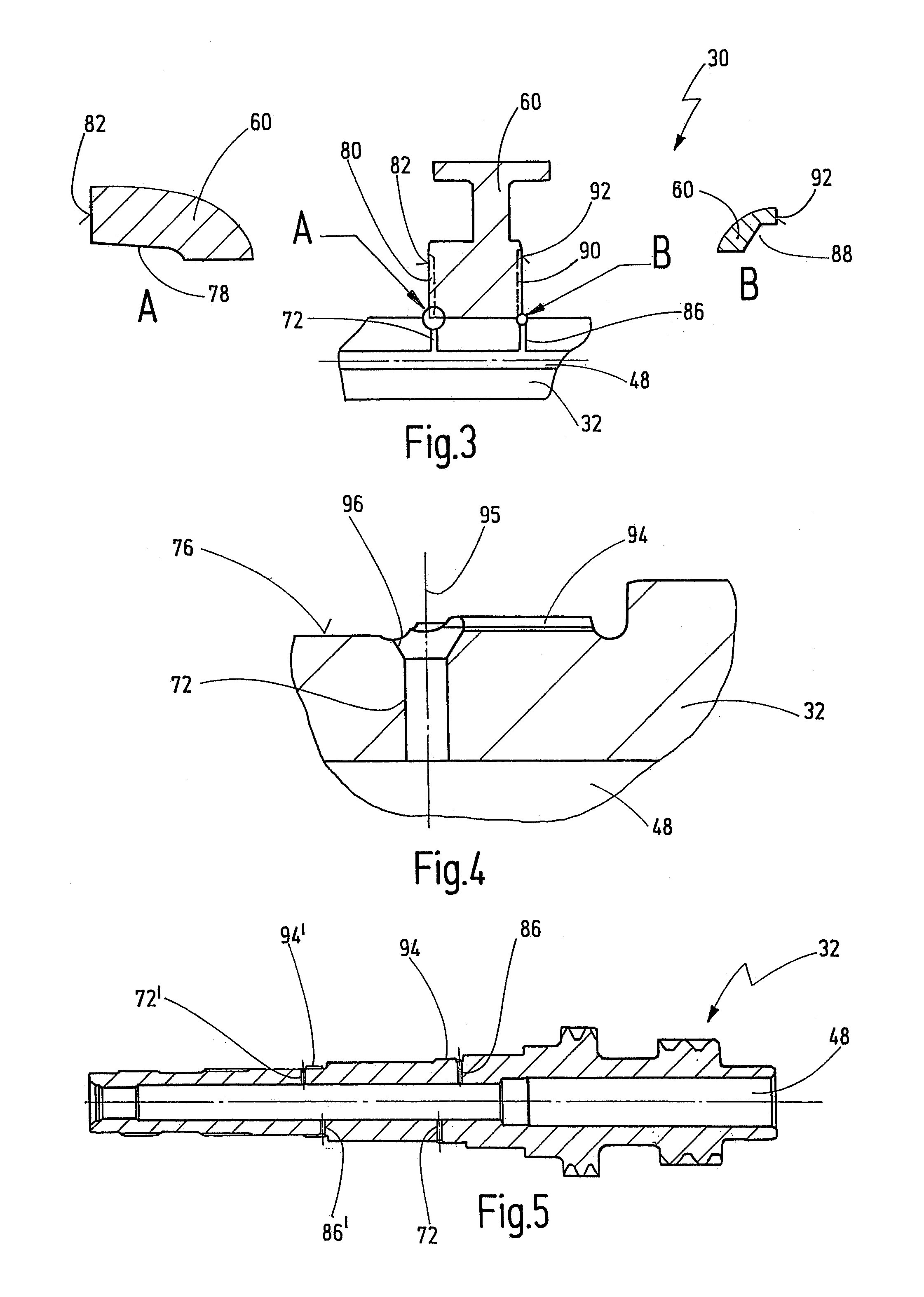 Shaft arrangement for a transmission