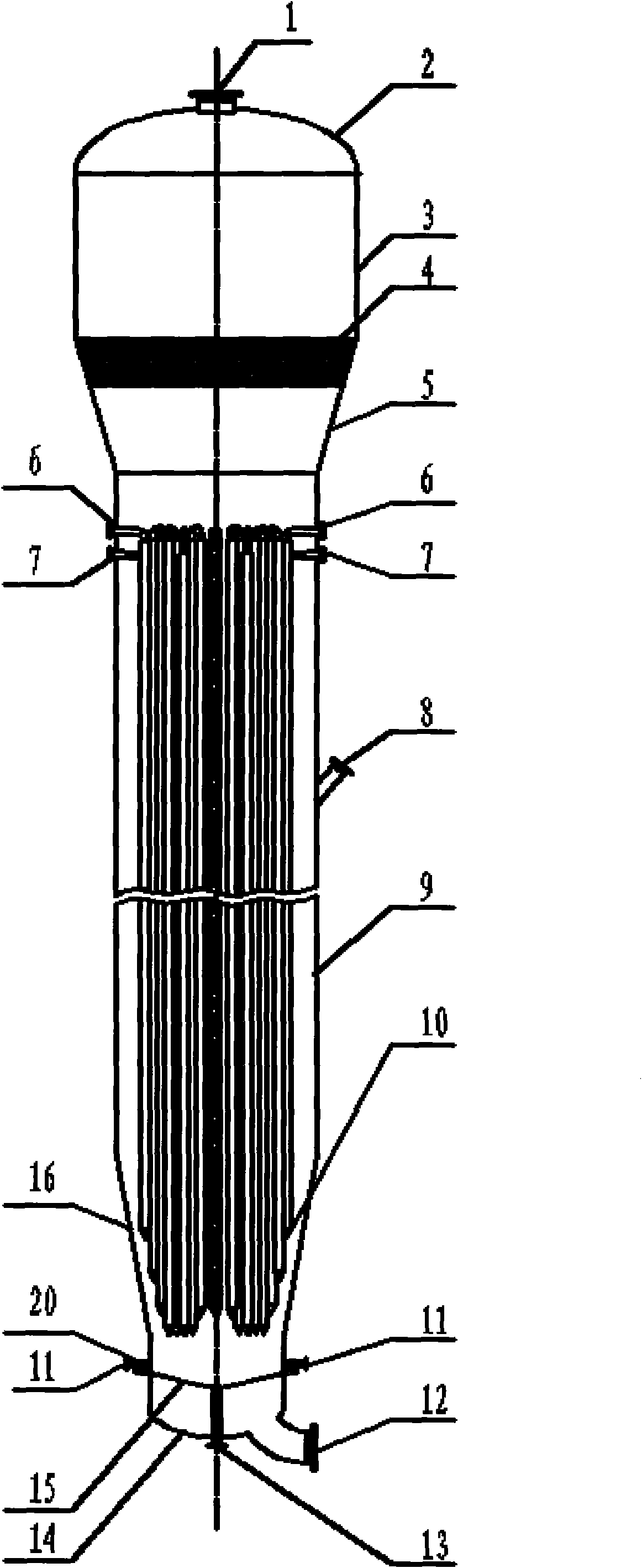 Fluidized bed reactor and method for synthesizing methyl chlorosilane by using same