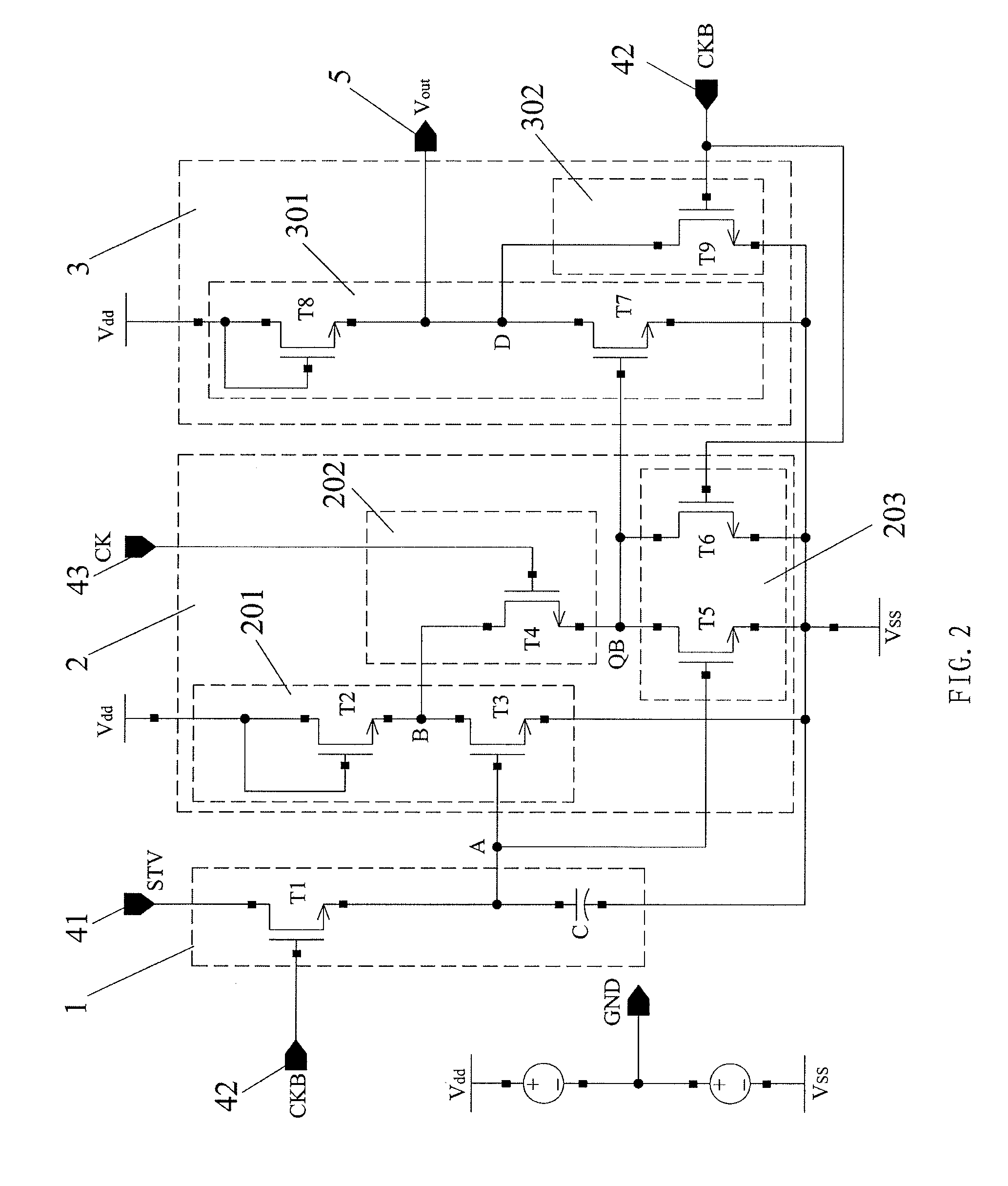 Shift register unit circuit, shift register, array substrate and liquid crystal display
