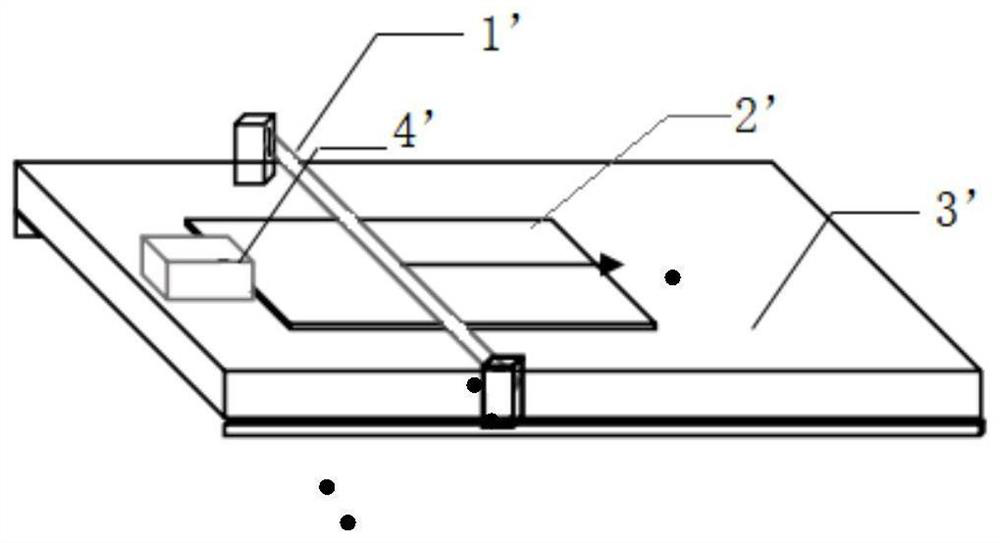 Device and method for preparing perovskite film through hot air flow blade coating