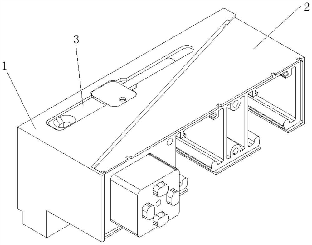 Extremely simple PD door three-rail butt joint port