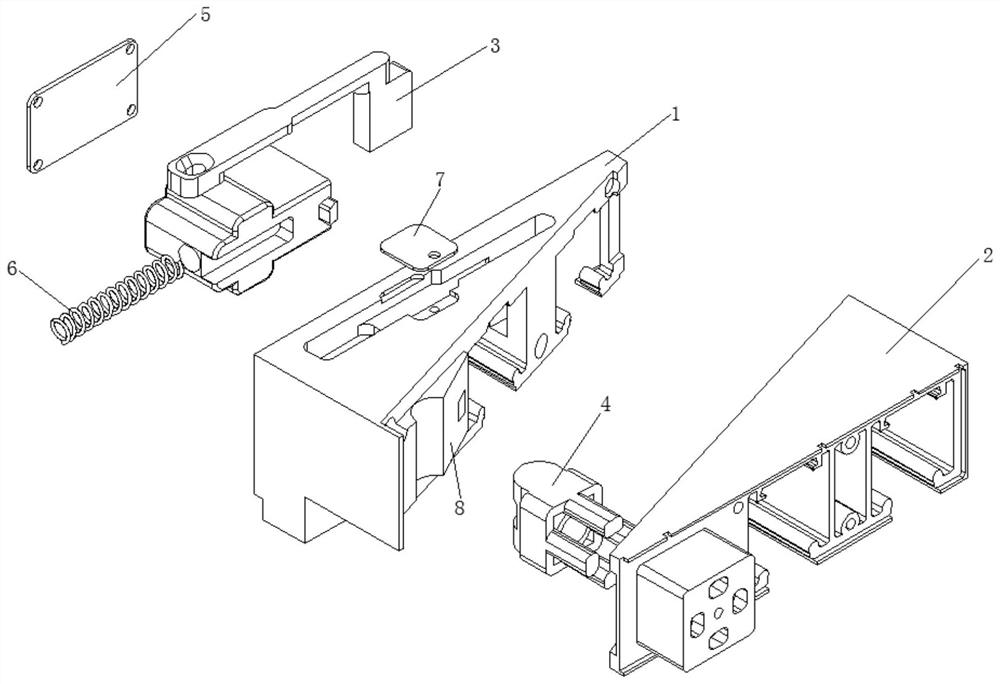 Extremely simple PD door three-rail butt joint port