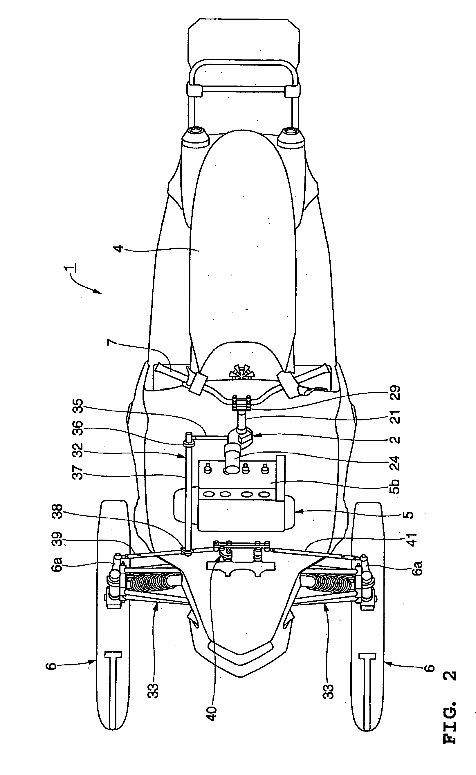 Snowmobile power steering system