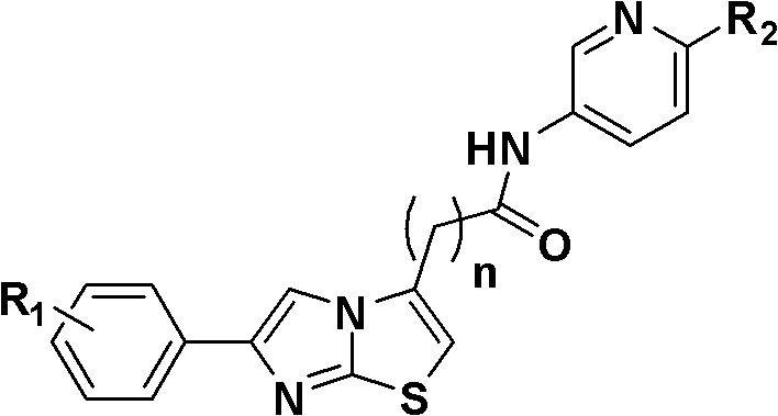 6-phenylimidazol[2, 1-b]thiazole-3-amide derivative, its preparation method and application