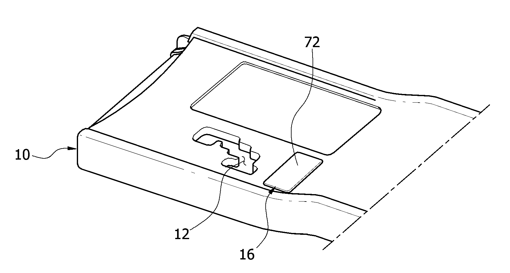 Mobile phone cradle and vehicle including the same