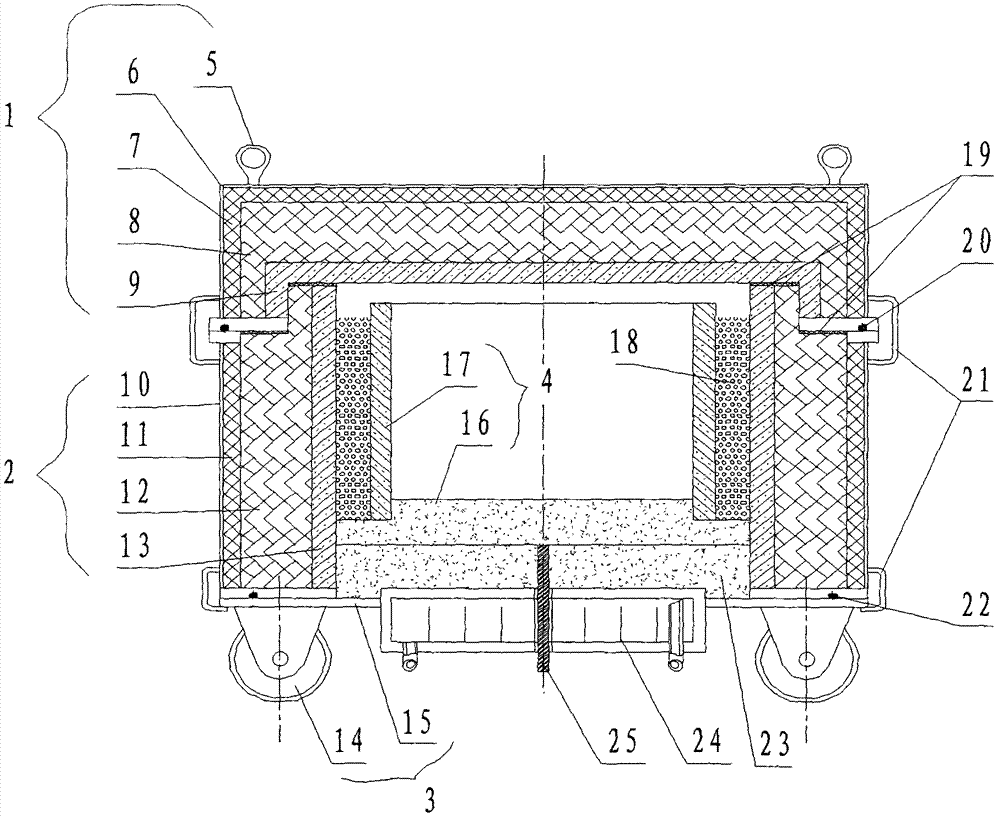 Energy saving device for directional solidification and impurity removal of metallurgical silicon