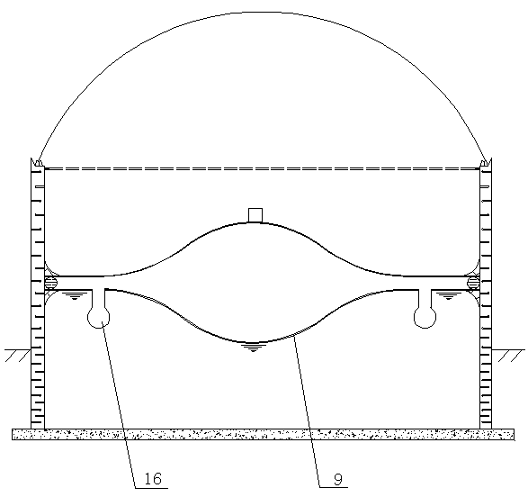 Extra-large fiber reinforced plastic (FRP) combined storage tank structure with floating roof, and construction method of storage tank structure