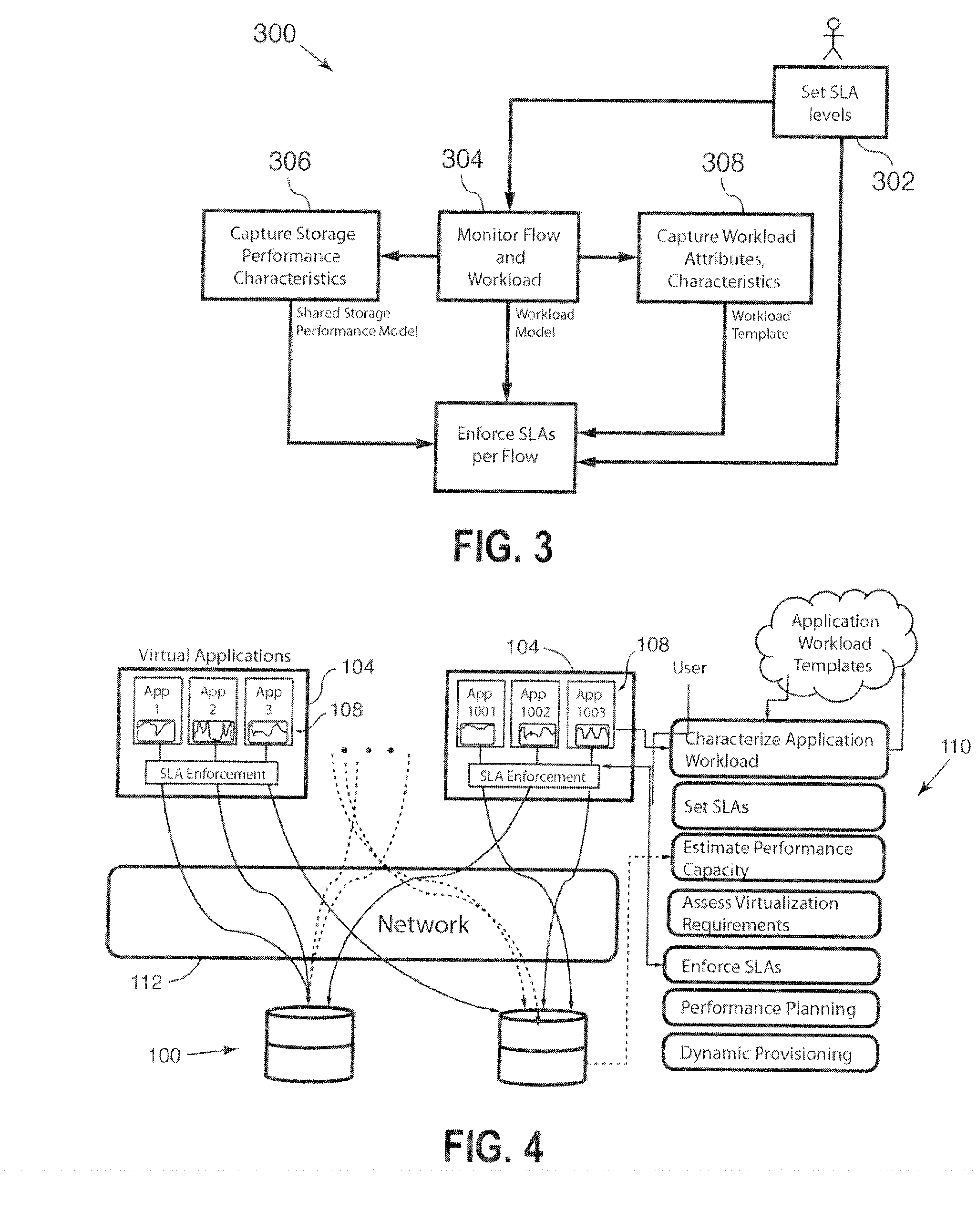 Systems and methods for provisioning of storage for virtualized applications