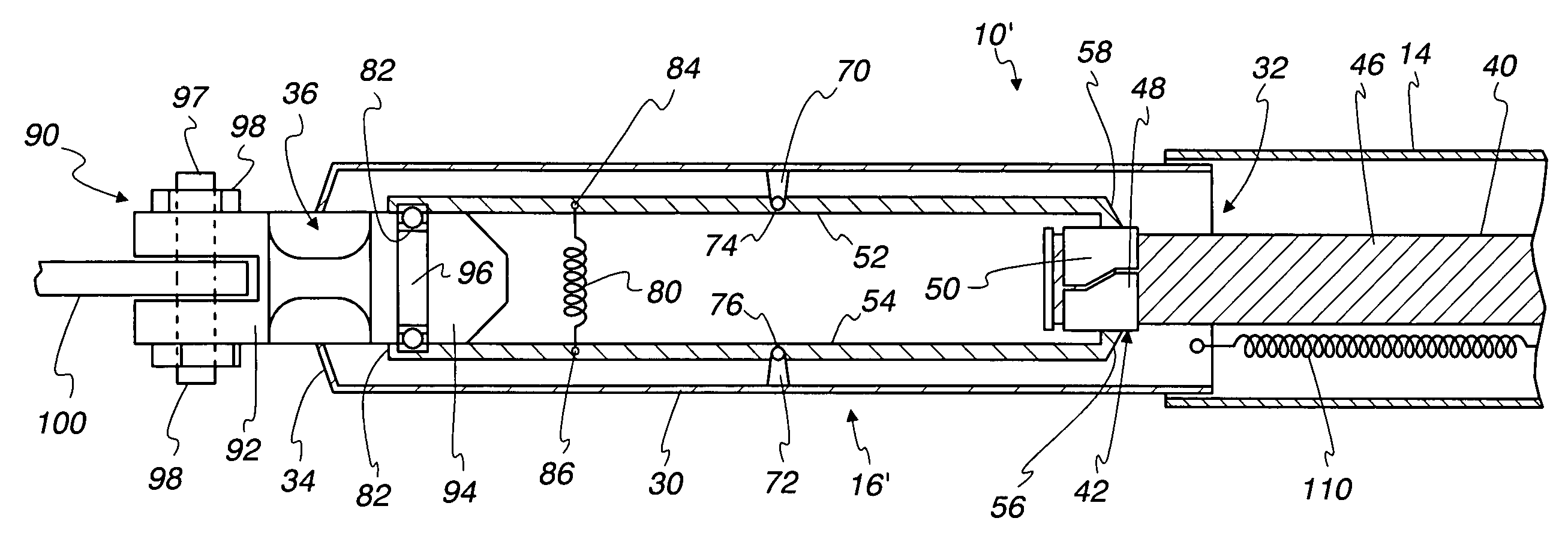 Method and apparatus for breakaway mounting of security gate to drive mechanism