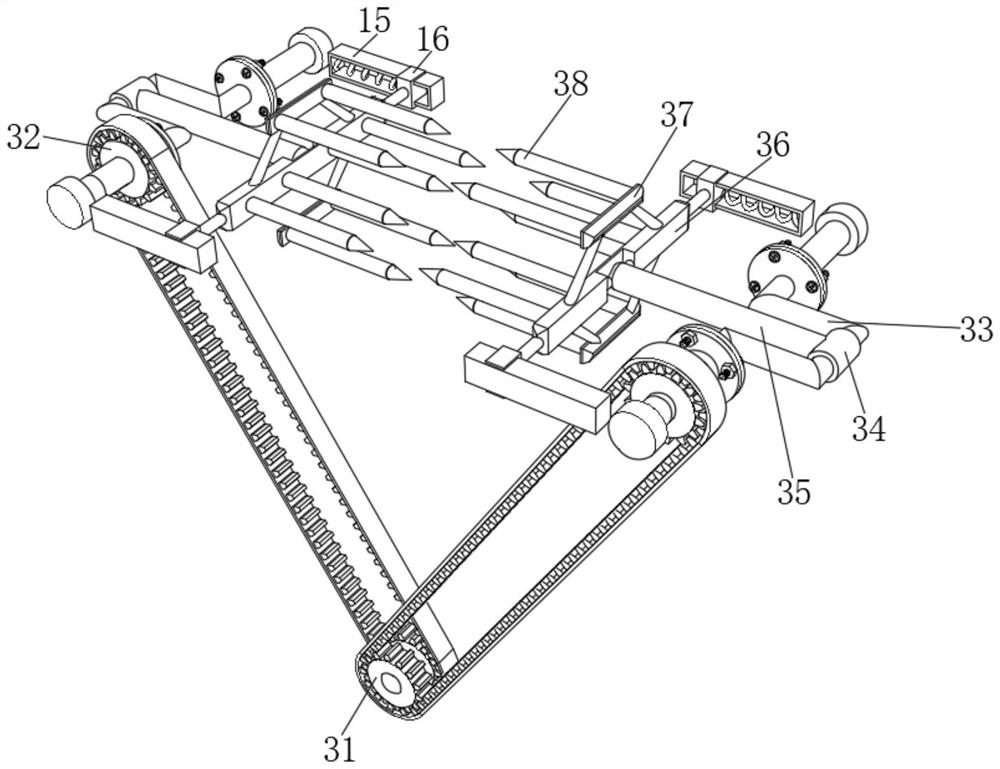 High-safety efficient stirring mechanism for wet mixing granulator