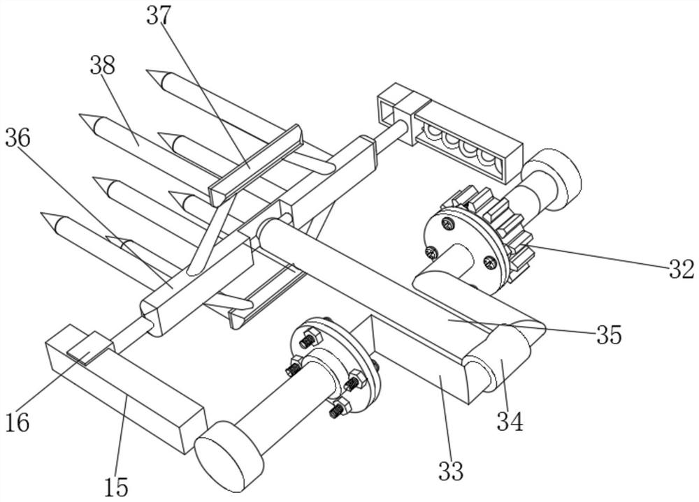 High-safety efficient stirring mechanism for wet mixing granulator