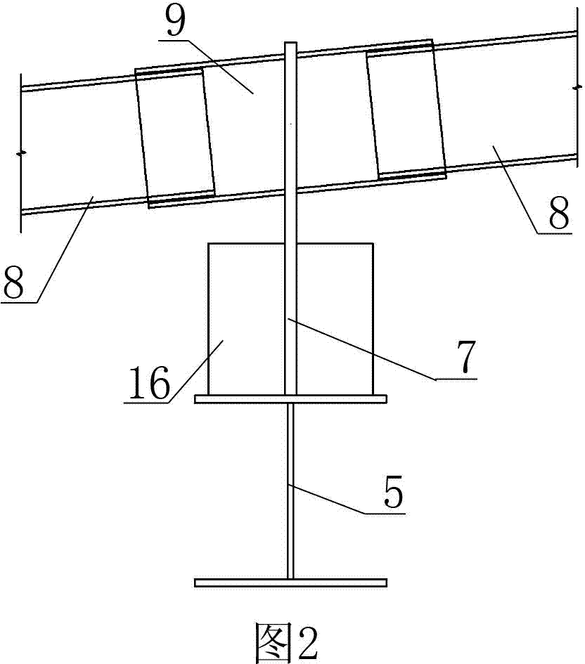 Roof supporting structure of FRC (Glass-fiber Reinforced Composite) board and installation method thereof