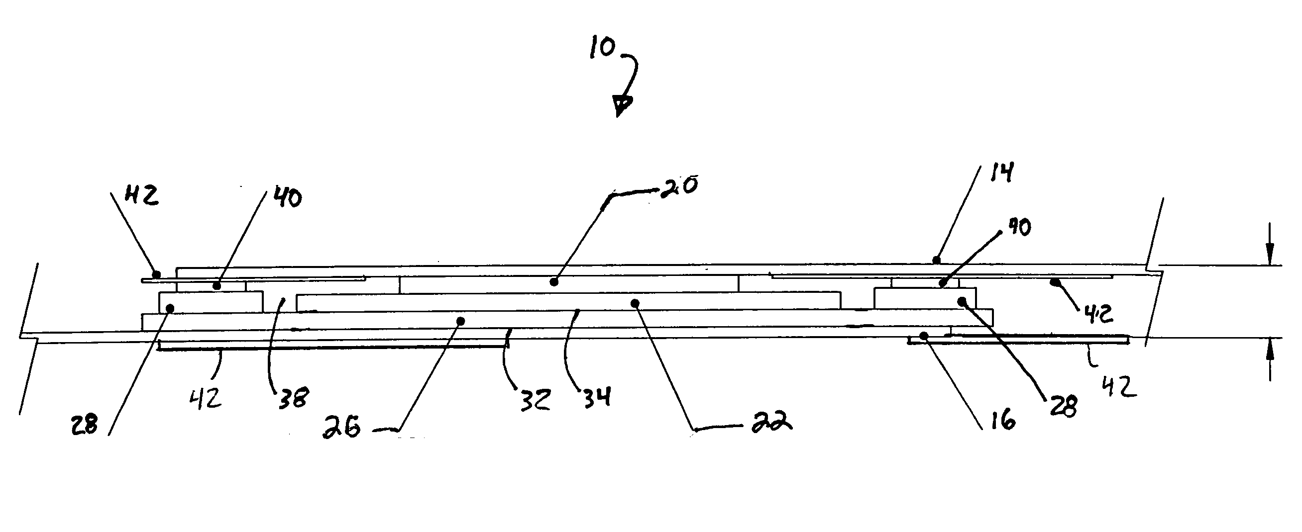 Integrated circuit with flexible planer leads