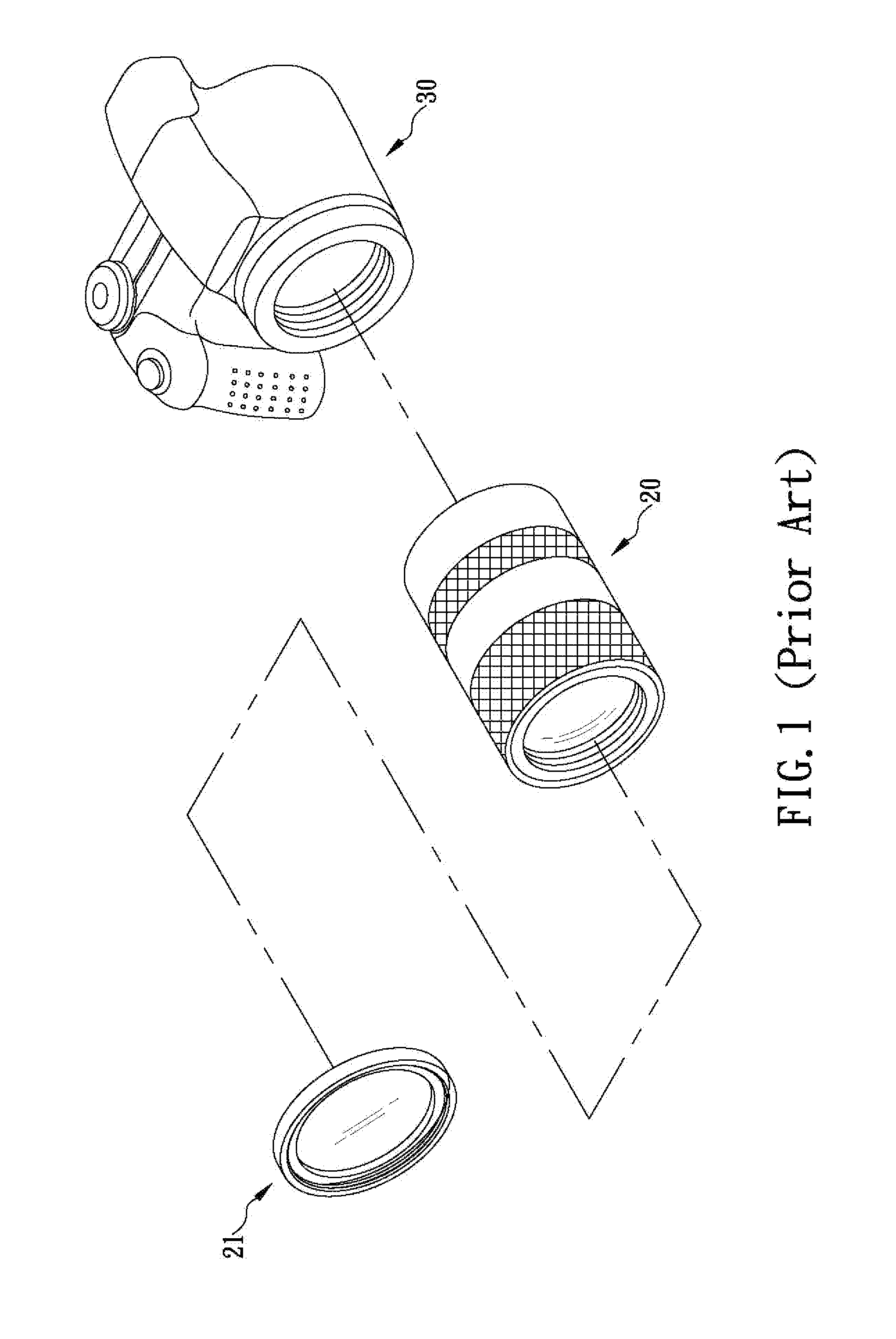 Multi-ring optical filter assembly allowing independent adjustment of rotation angle of each lens thereof