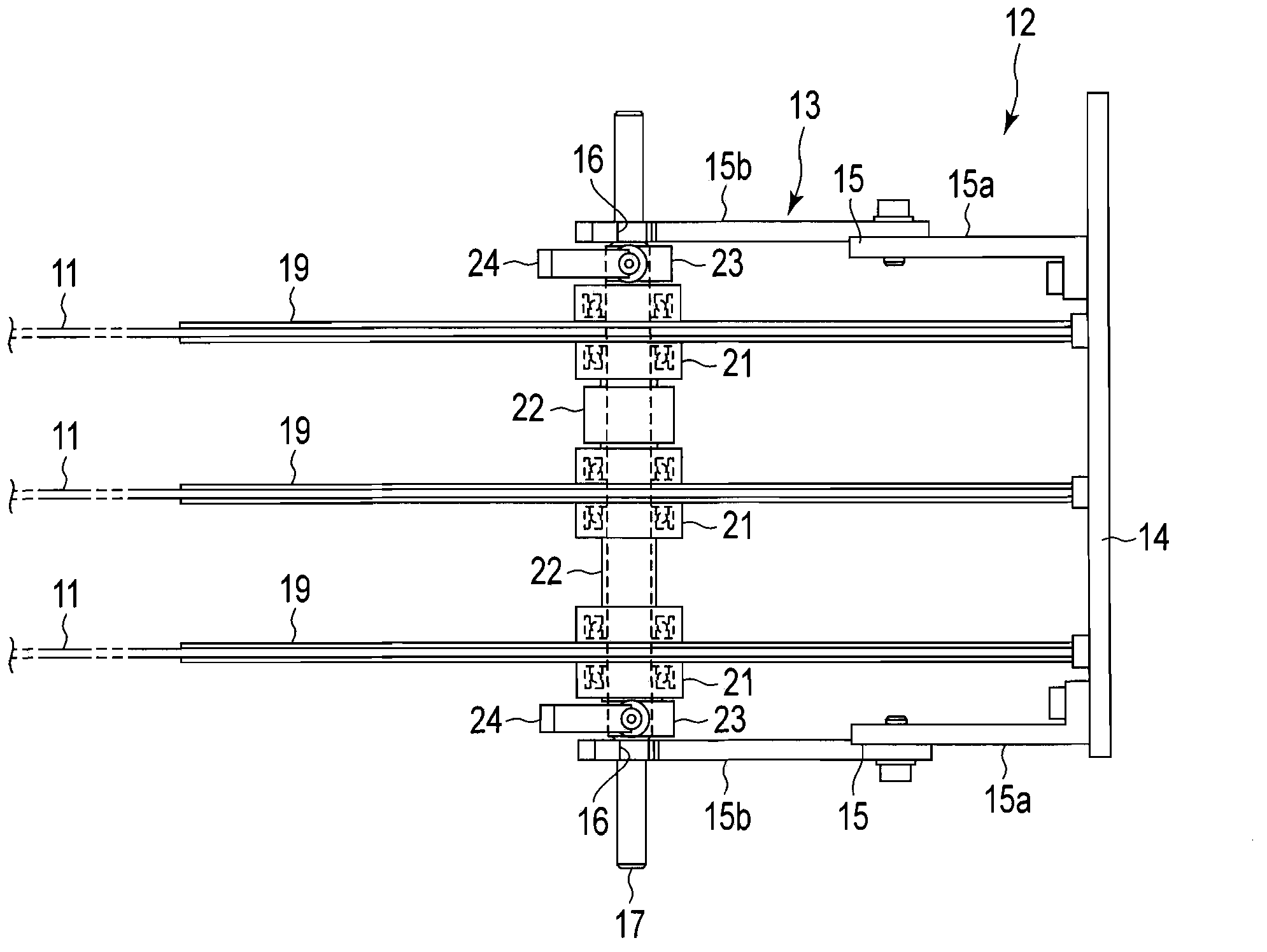 Supply device for tape member, applying device for adhesive tape and supply method for tape member