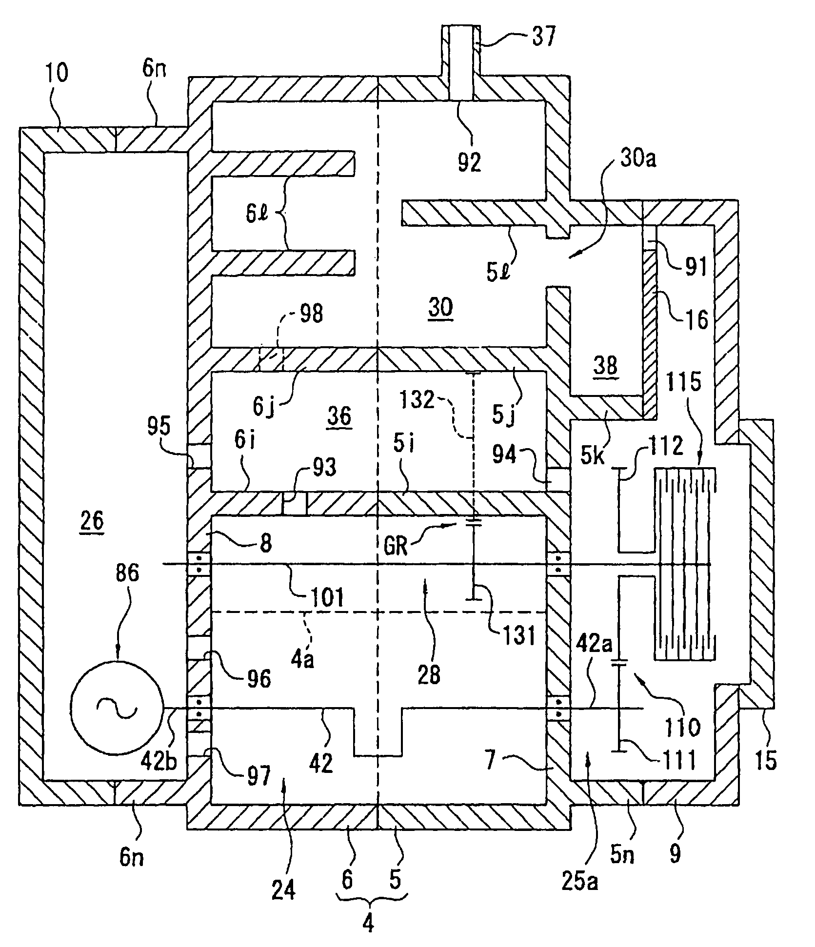 Breather structure for internal combustion engine