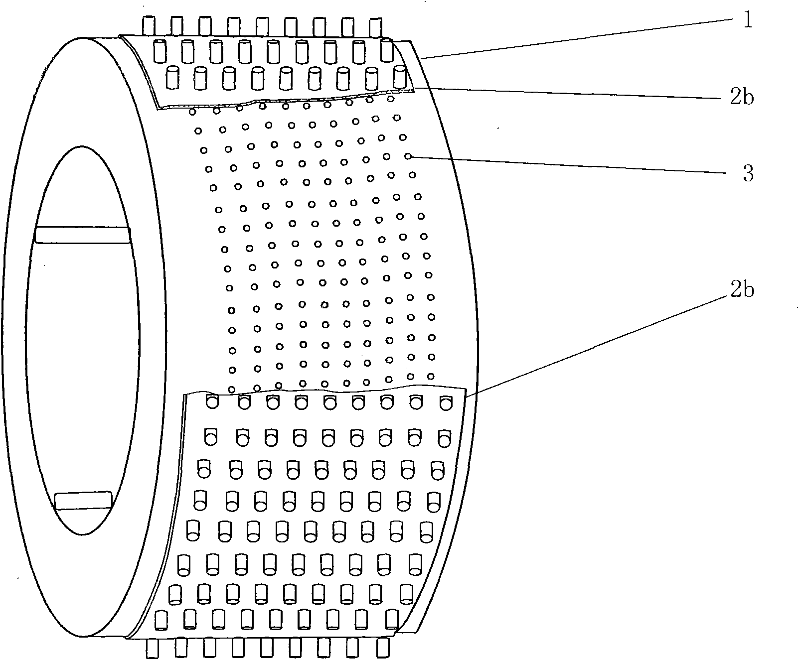 Single drum washing machine with dehydration holes capable of automatically opening and closing