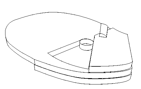 Middle-held table tennis racket with annular hole