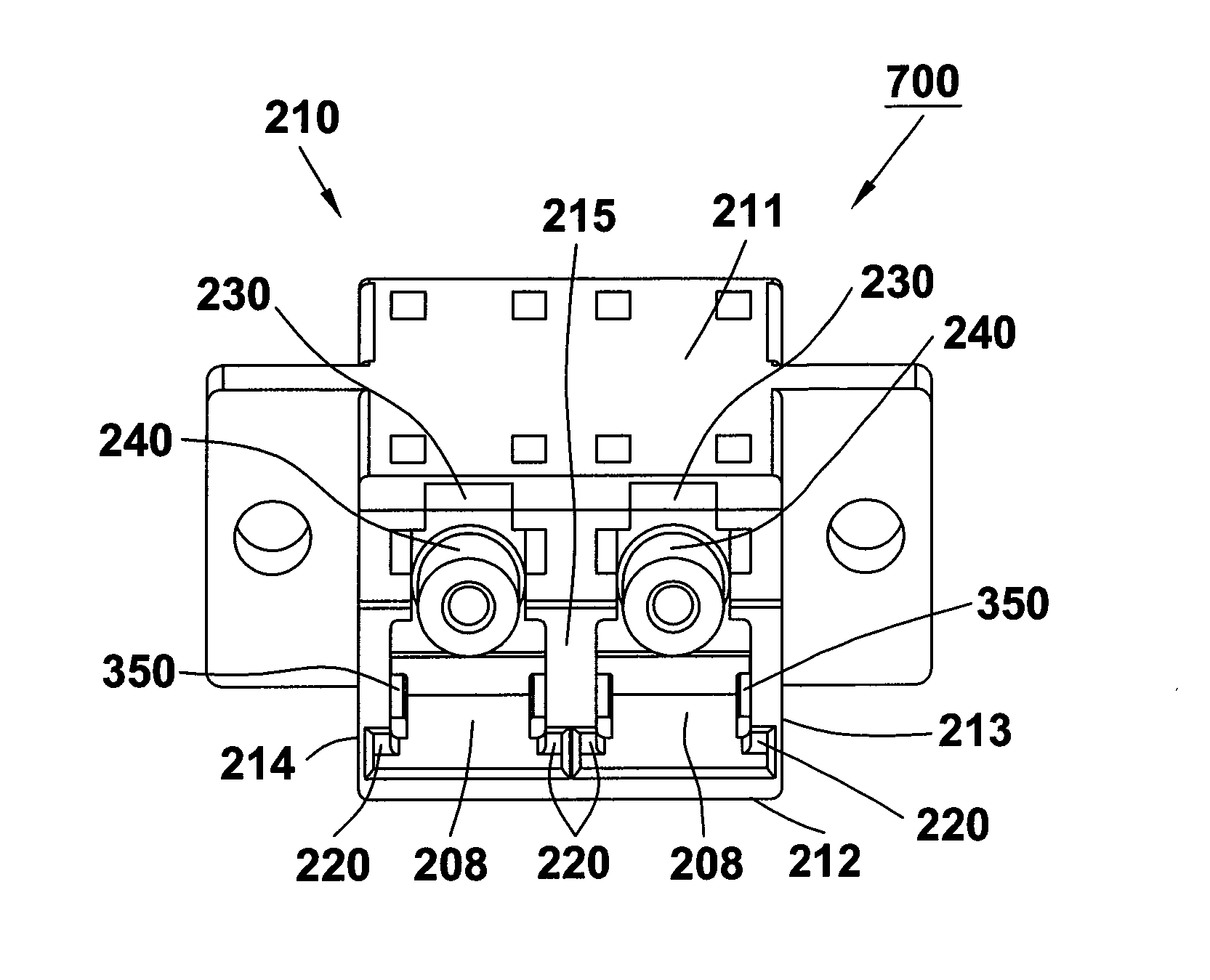 Optical fiber connector and adapter