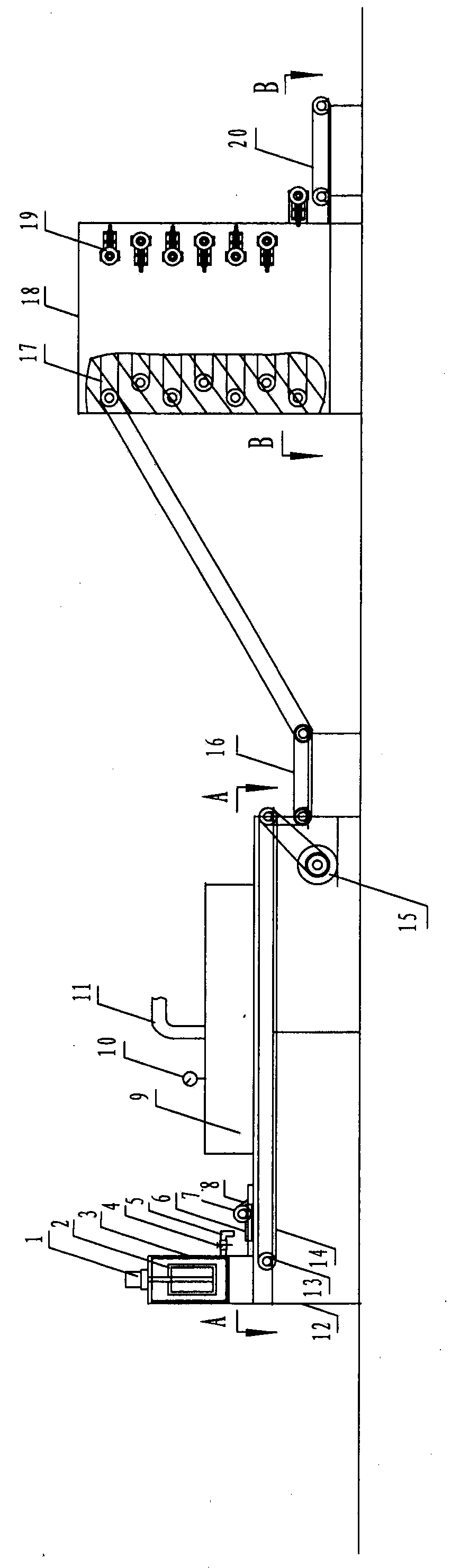 Device for processing sweet potato vermicelli