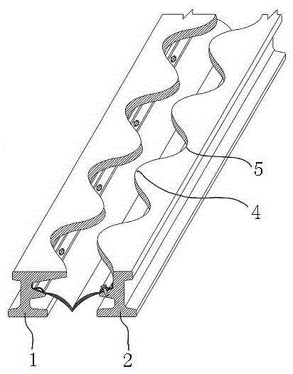 Shock-absorbing buffer expansion joint and its construction method