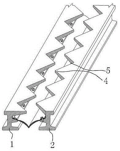 Shock-absorbing buffer expansion joint and its construction method