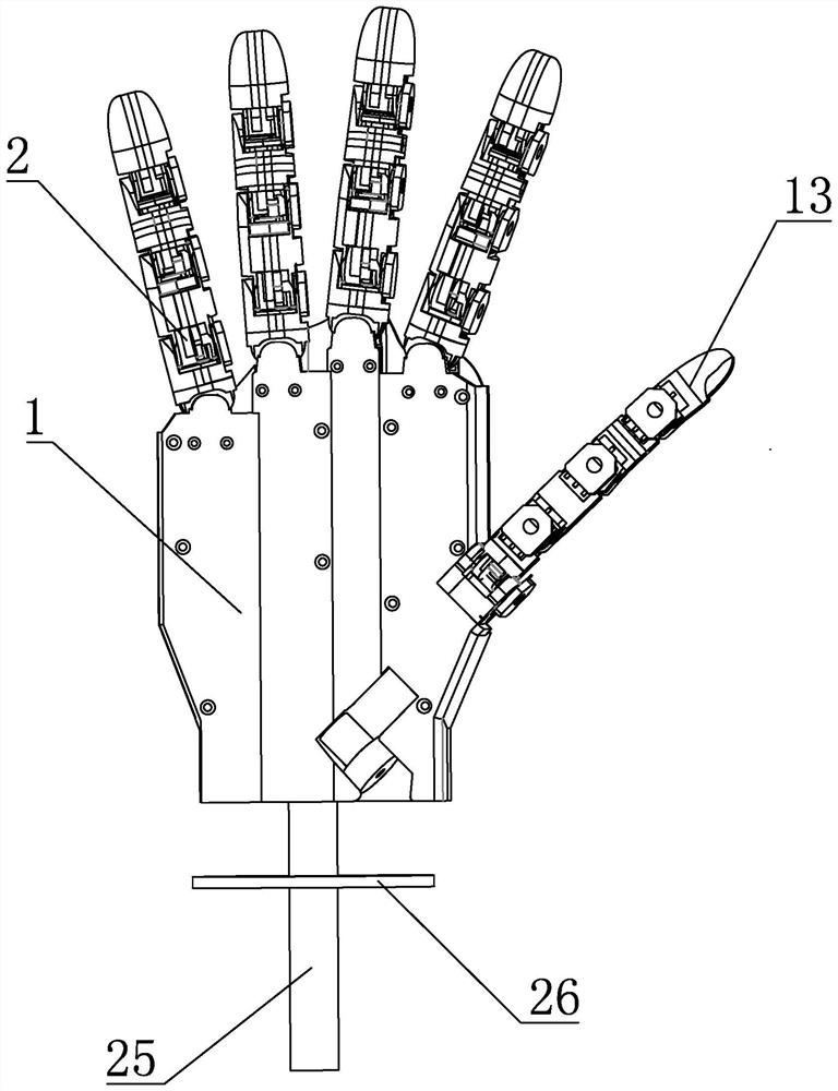 Tendon transmission full drive humanoid dexterous robotic hand