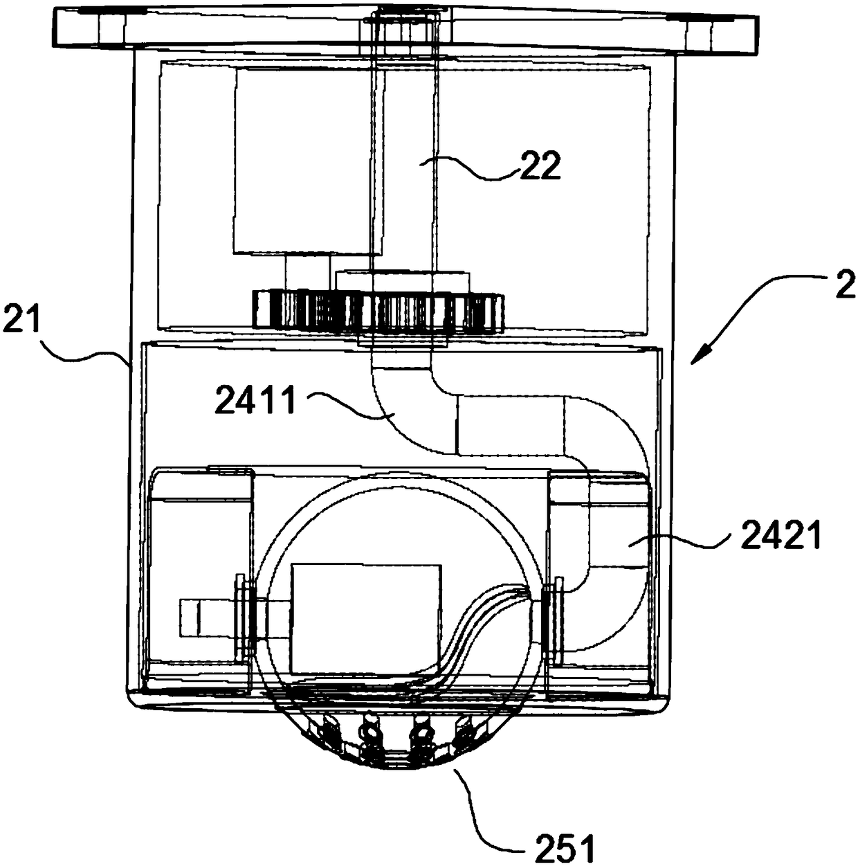 Rotary nozzle, shower and shower system