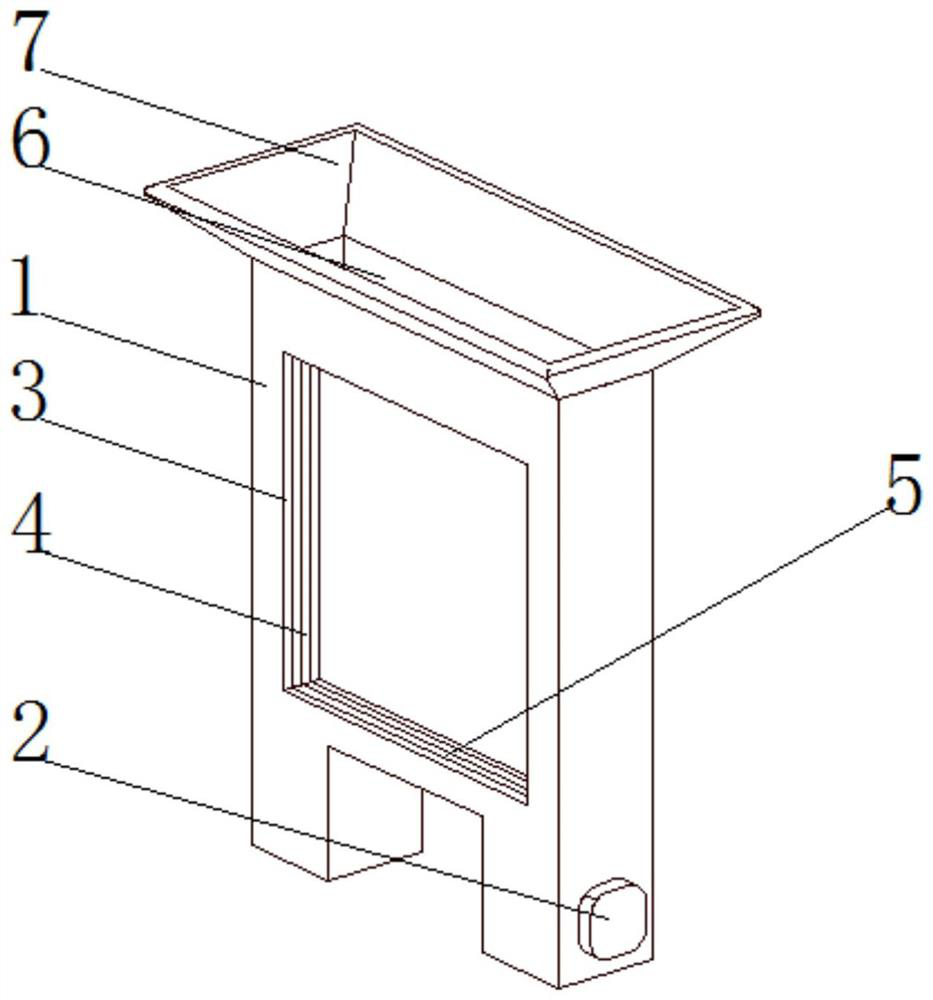 Cleaning device for glass shell of bus stop board